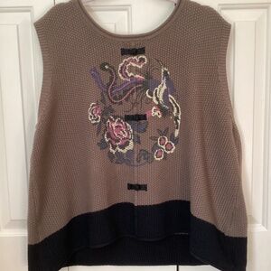 BUYKUD SWEATER  VEST 1x